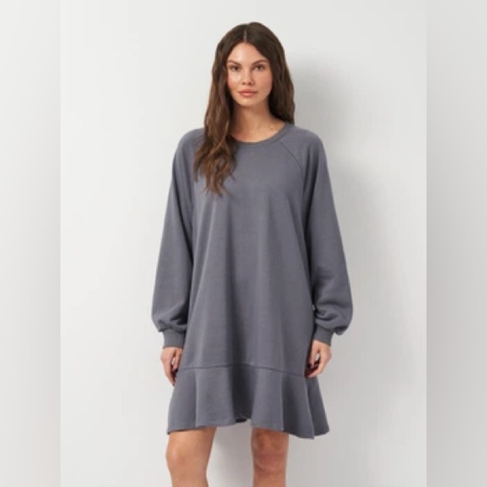 H&M Charcoal Long Sleeve Dress